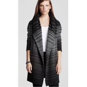 $495 Vince Sophie Striped Blanket Cardigan Sweater Car Coat SZ XS Also fits S